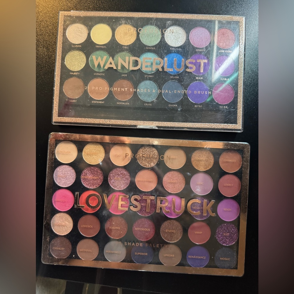 Profusion Cosmetics Wanderlust & Lovestruck Eyeshadow Palette Collection